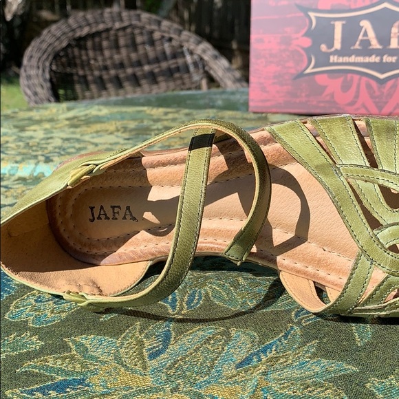 JAFA 135 Green Sandals Size 37/7 NIB - Picture 6 of 9